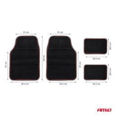 AMIO Univerzalni set baršunastih tekstilnih prostirki TCM-03 -04697