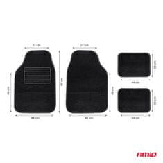 AMIO Univerzalni set baršunastih tekstilnih prostirki TCM-04 -04698