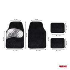 AMIO Univerzalni set velur tekstilnih prostirki TCM-06 -04700
