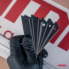 AMIO Set crnih SK5 čeličnih oštrica 100x18x0,5 mm 10 kom -04821