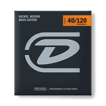 Dunlop bas gitara s 5 žica, niklovana, 40-120 mm, DBN40120T, konusna