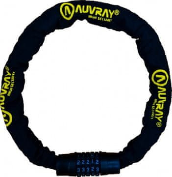 Auvray C.CODE lanac s kombinacijskom bravom - duljina 120 cm, promjer 8 mm