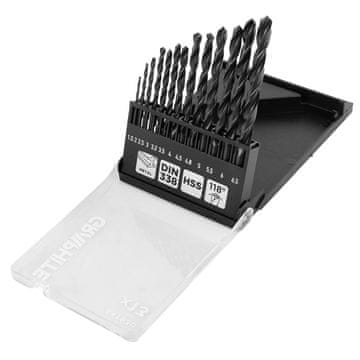 HSS svrdla za metal, 1,5 - 6,5 mm, set od 13 komada