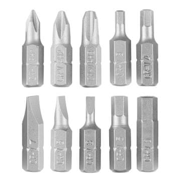 Set bitova SL3/5/7, PH1/2/3, H3/4/5/6 x 25 mm, 10 komada.