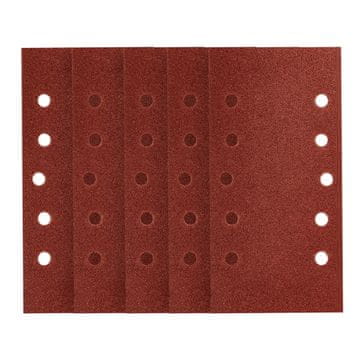 Brusni papir s čičkom 115 x 230 mm, P80, 5 kom., s 10 rupa