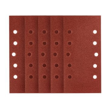 Brusni papir s čičkom 115 x 230 mm, P100, 5 kom., s 10 rupa