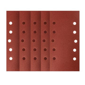 Brusni papir s čičkom 115 x 230 mm, P180, 5 kom., s 10 rupa