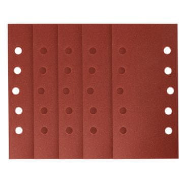 Brusni papir s čičkom 115 x 230 mm, P240, 5 kom., s 10 rupa
