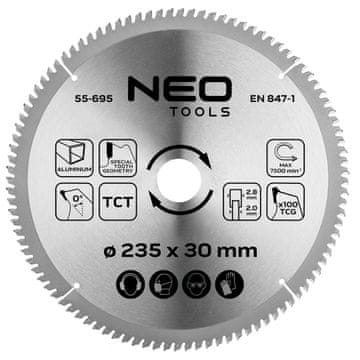 Widia list pile, 235 x 30 mm, 100 zuba, za aluminij