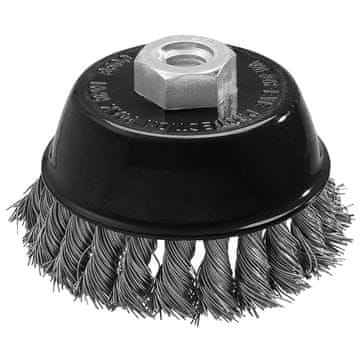 Četka za žicu 65 mm, uvijena žica, INOX, M14