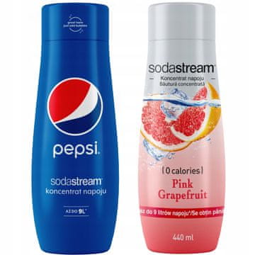 SodaStream Set od 2 koncentrata Pepsi i grejpfrut