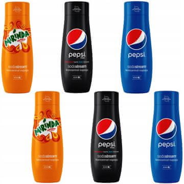 SodaStream Set od 6 koncentrata 2x (Pepsi + Pepsi MAX)