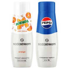 SodaStream Mirinda Zero + Pepsi gazirani sirup set od 2 komada.