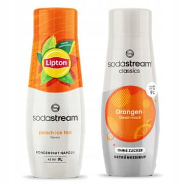 SodaStream 2x Lipton ledeni čaj breskva breskva + naranča Zero Saturator