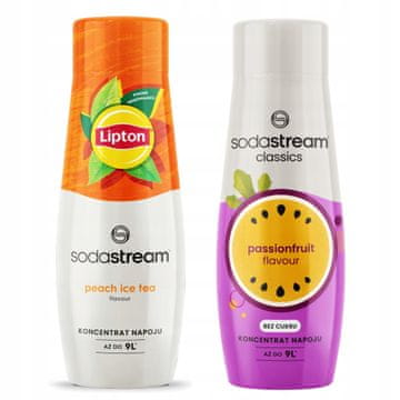 SodaStream 2x Lipton ledeni čaj breskva sirup bez šećera
