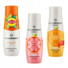 SodaStream ledeni čaj breskva + grejpfrut + naranča i mango, pakiranje od 3 komada