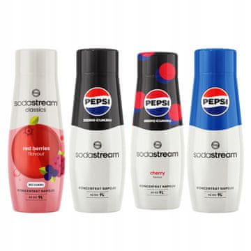 4 sirupa Sodastream Šumsko voće + Pepsi Max + Pepsi Max Cherry + Pepsi