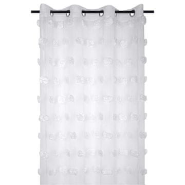 Adjustoform POMPINOU zavjesa bijela 140x260 cm 3D pomponi
