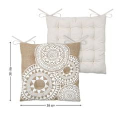 Adjustoform MEKONG jastuk za stolicu od jute 38x38 cm