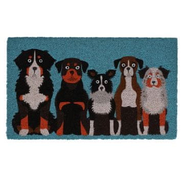 Esschert Design Šareni otirač s motivom psa 75x45 cm
