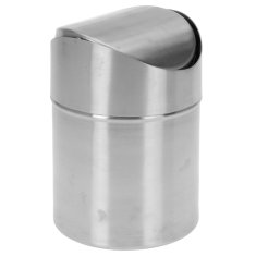 Srebrna metalna kanta za otpad 16,5x12 cm