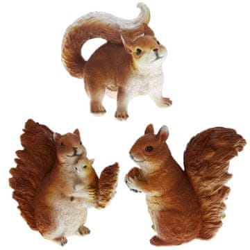 ProGarden Set od 3 vrtne figurice vjeverice