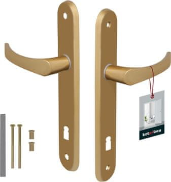 Kvaka za vrata, duljina: 90 cm, aluminij, GOLD KEY