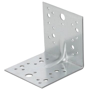 Kutni čelični spojnik za tesarsku konstrukciju, ojačan, 100 x 100 x 100 mm