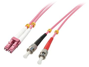 Lindy 46352 InfiniBand/optički kabel 3 m LC ST ružičaste boje