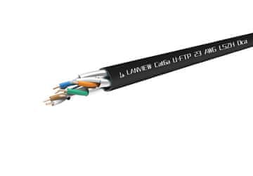 Cat6a U-FTP LAN kabel 305m Dca LSZH crne boje
