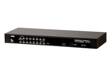 Aten CS1316-AT-G KVM preklopnik s 16 portova za montažu u rack, crne boje