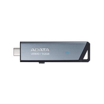 AData UE800 USB flash pogon 512 GB USB Type-C 3.2 Gen 2 (3.1 Gen 2) srebrni