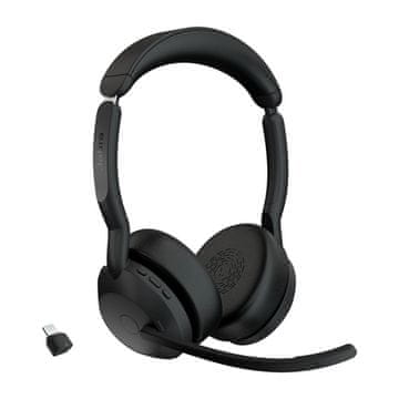 Jabra Evolve2 55 bežični BT punjač za slušalice crne boje