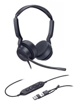 YEALINK UH42 Dual Teams slušalice USB-C/A crne