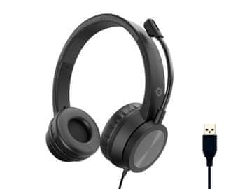 Conceptronic POLONA05B Žičane USB slušalice Crne