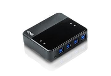 Aten US434 USB 3.0 Hub 4-portni 5 Gbps crni