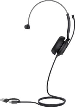 YEALINK UH35 Mono Teams USB-C/A žičane slušalice, crne