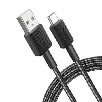 Anker 322 USB A na USB C kabel 1,8 m crni, A81H6G11