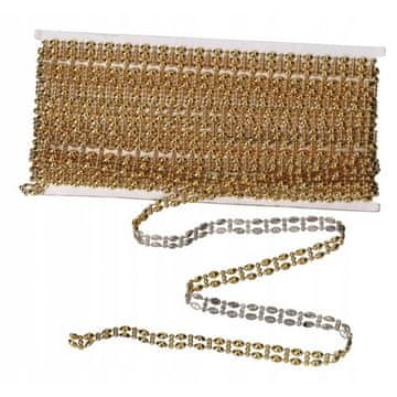 Deko Ukrasna traka s cirkonima, dijamantima, 9 mm, 10 jardi