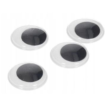 Deko SAMOLJEPLJIVE OČI 30 MM 4 KOM RACIJE