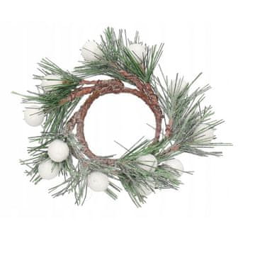 TOP GIFT DEKORATIVNI VIJENAC OD IGLA S KUGLICAMA