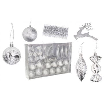 TOP GIFT PLASTIČNE BOŽIĆNE KUGLICE VELIKI SET OD 25 KOM