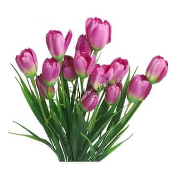 Deko UMJETNI CVIJEĆNI BUKET OD GRANA KROKUSA U TRAVI 44 CM