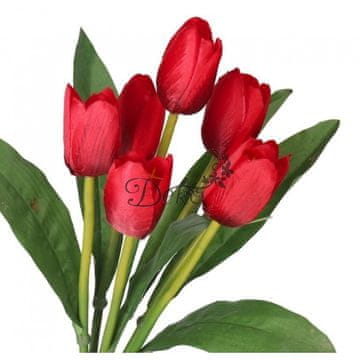 Deko BUKET TULIPANA OD GUMIRANIH TULIPANA KAO ŽIVOT 36 CM