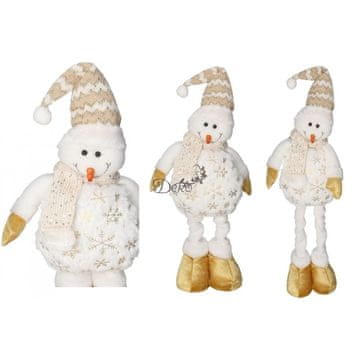 Deko BOŽIĆNI SNJEGOVIK TELESKOPSKI VELIKI FIGURA 60 CM