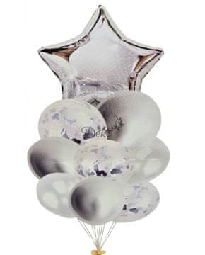 TOP GIFT ROĐENDANSKI BALONI SET OD 9 KOMADA BALONA ZA SVADBENU ZABAVU