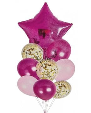 TOP GIFT ROĐENDANSKI BALONI SET OD 9 KOMADA BALONA ZA SVADBENU ZABAVU