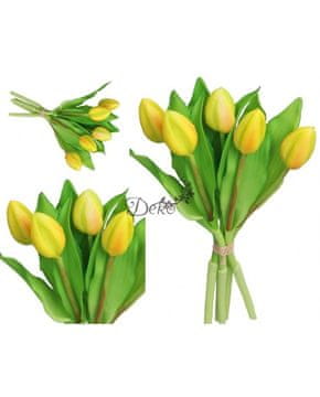 Deko BUKET TULIPANA OD TULIPANA PREKRIVENIH GUMOM KAO ŽIVOT