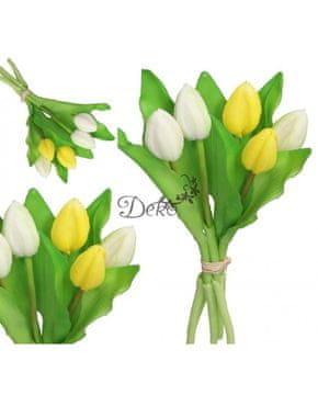 Deko BUKET TULIPANA OD TULIPANA PREKRIVENIH GUMOM KAO ŽIVOT
