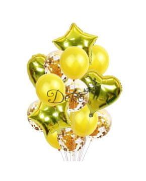 TOP GIFT BALONI ZA ROĐENDAN SET MIX BALONA 14 KOMADA ZA SVADBENU ZABAVU